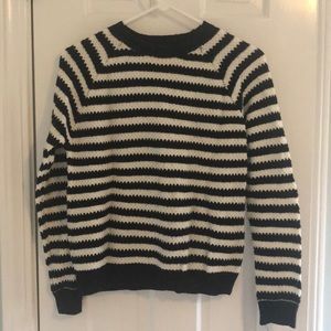 Forever 21 Black and White Striped Sweater